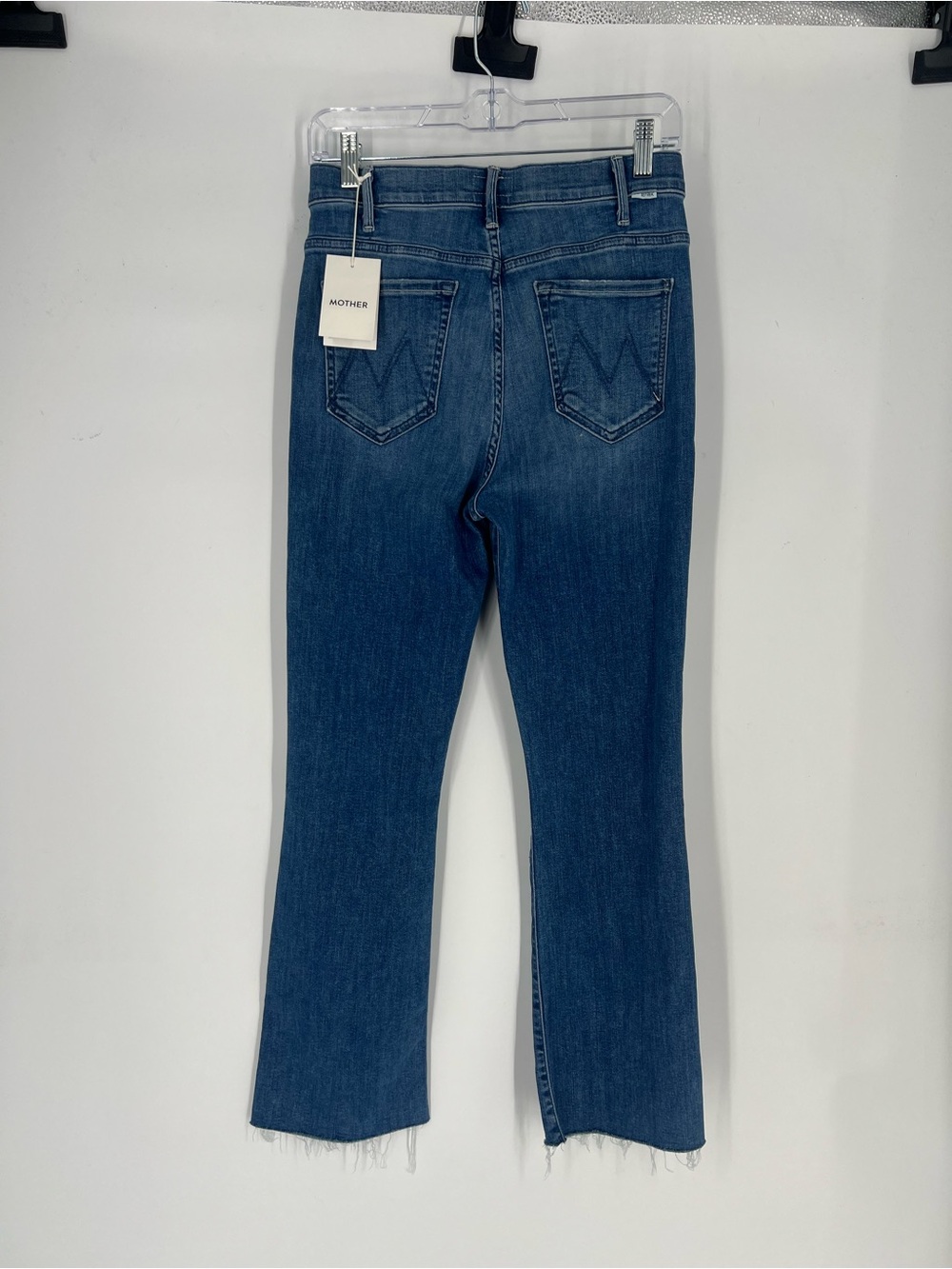 Mother The Hustler Ankle Fray Distressed Dark Jeans in Can't Stop Staring 28 NWT - Picture 7 of 8